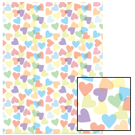 Valentine Candy Hearts Free Digital Paper